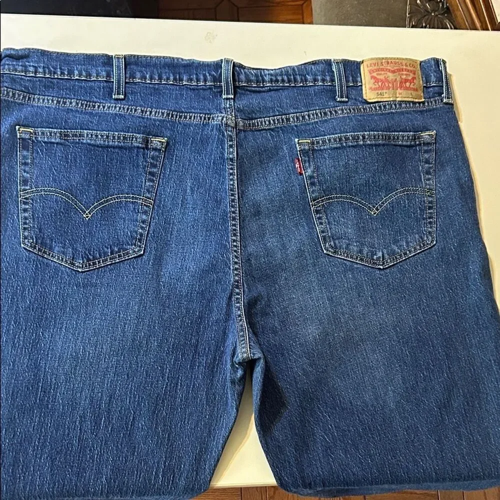 Levi's 541 Straight Leg 44x34 Dark Jeans Work Cowboy Casual